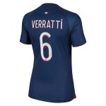 Günstige Fußballtrikots Paris Saint-Germain 2023-24 Verratti 6 Frauens Heimtrikot Kurzarm